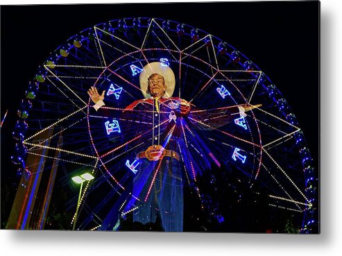 Dallas Metal Print featuring the photograph Big Tex by John Babis