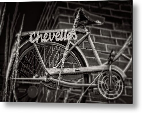 Bike Metal Print featuring the photograph Bike Over Chevelles by Greg and Chrystal Mimbs