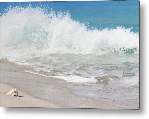 Wave Metal Print featuring the photograph Bimini Wave Sequence 1 by Samantha Delory