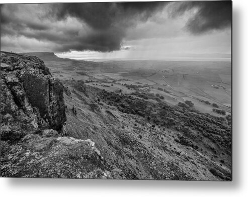 Binevenagh Metal Print featuring the photograph Binevenagh Storm Clouds by Nigel R Bell