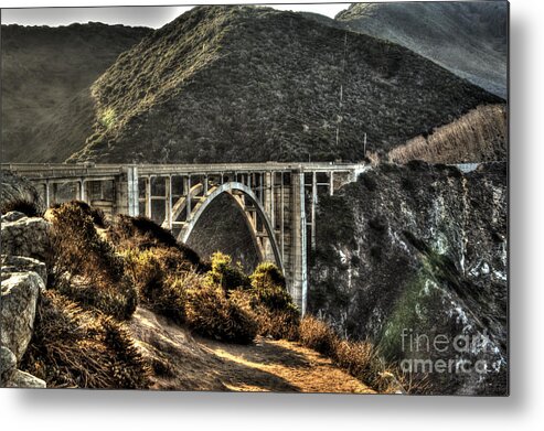 Bixby Bridge Metal Print featuring the photograph Bixby Bridge, Big Sur by Paul Gillham