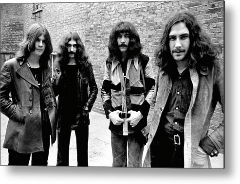 Black Sabbath Metal Print featuring the photograph Black Sabbath 1970 #4 by Chris Walter