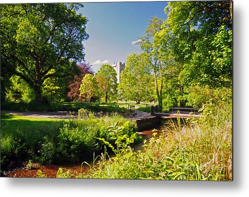 Blarney Castle Metal Print featuring the photograph Blarney Castle and grounds by Cindy Murphy - NightVisions 