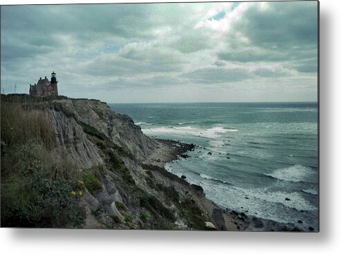 Block Island Metal Print featuring the photograph Block Island South East Lighthouse by Skip Willits