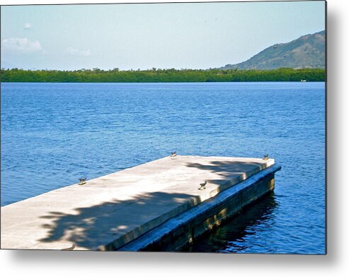 Landscape Metal Print featuring the photograph Blue Lagoon by Felix Zapata