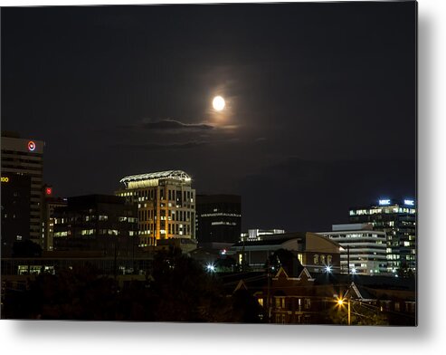Blue Metal Print featuring the photograph Blue Moon 2015 by Charles Hite