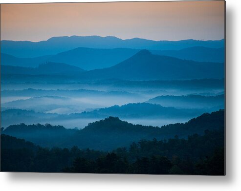 Asheville Metal Print featuring the photograph Blue Morning by Joye Ardyn Durham