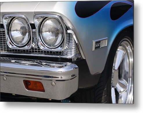 Classic Metal Print featuring the photograph Blue on Black custom by Jeff Floyd CA