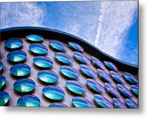 Art Metal Print featuring the photograph Blue Polka-Dot Wave by Christopher Holmes