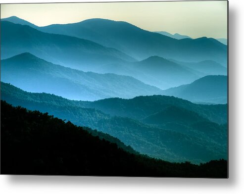 Asheville Metal Print featuring the photograph Blue Ridges by Joye Ardyn Durham