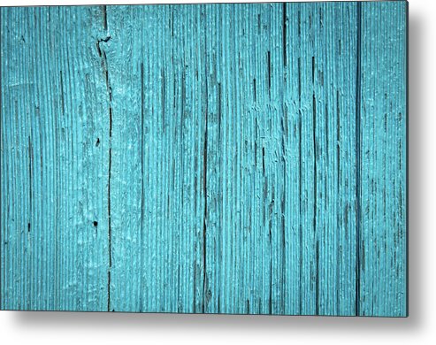 Abstract Metal Print featuring the photograph Blue textured background by Michalakis Ppalis