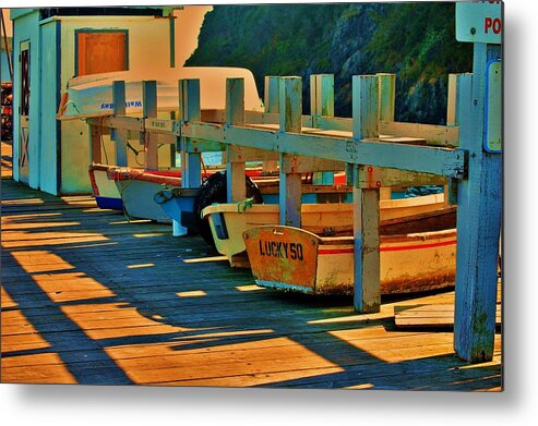 Boats Metal Print featuring the photograph Boat Ride by Helen Carson