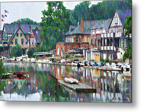 Jawn Metal Print featuring the photograph Boathouse Row in Philadelphia by Bill Cannon