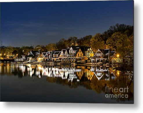 Boathouse Row Metal Print featuring the photograph Boathouse Row by John Greim