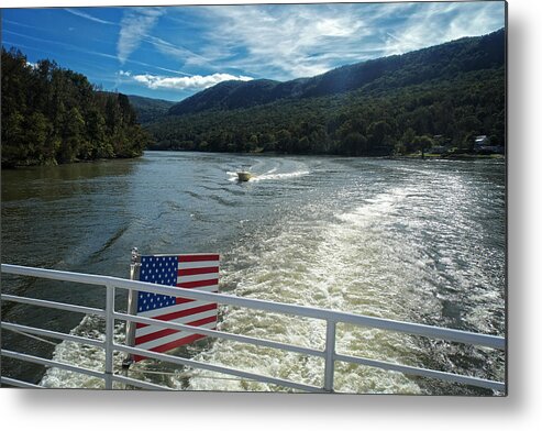 Boat Metal Print featuring the photograph Boating on the River by George Taylor