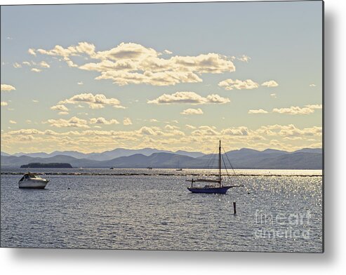 Lake Champlain Metal Print featuring the photograph Boats on Lake Champlain Vermont by Catherine Sherman