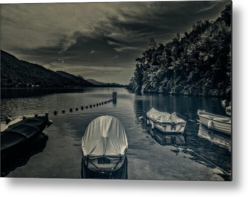 On1 Effects Metal Print featuring the photograph Boats by Roberto Pagani