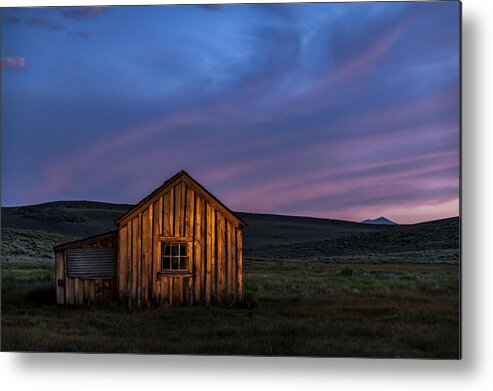 Sunset Metal Print featuring the photograph Bodie at Sunset by Cat Connor