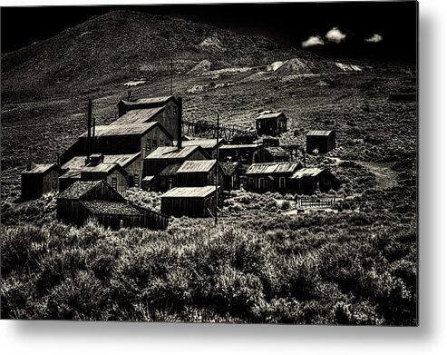 California Metal Print featuring the photograph Bodie Ghost Town Stamping Mill by Roger Passman
