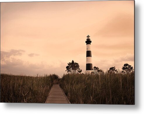 Bodie Lighthouse Metal Print featuring the photograph Bodie Lighthouse Sunset by Kelley Nelson