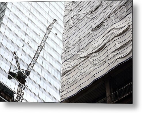 Billow Metal Print featuring the photograph Bollower And Crane by Kreddible Trout