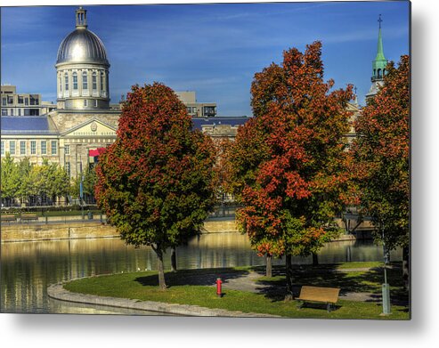 Montreal Metal Print featuring the photograph Bonsecours Market by Nicola Nobile