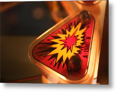 Pinball Metal Print featuring the photograph Boom by Kevin Cote