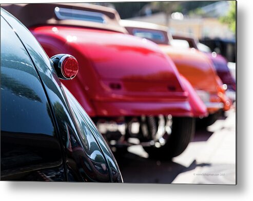 Cars Metal Print featuring the photograph Boots of Colorful Cars by Lora Lee Chapman