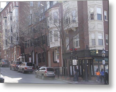 Cedar Lane Metal Print featuring the photograph Cedar LN and Charles St Boston by Valerie Collins