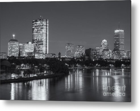 Clarence Holmes Metal Print featuring the photograph Boston Night Skyline V by Clarence Holmes