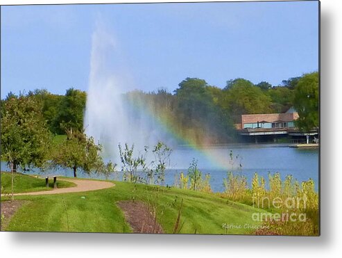Photography Metal Print featuring the photograph Botanic Rainbow by Kathie Chicoine