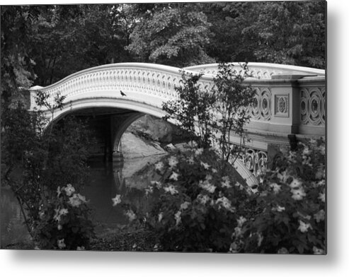 Bow Bridge Metal Print featuring the photograph Bow Bridge in Central Park by Christopher J Kirby