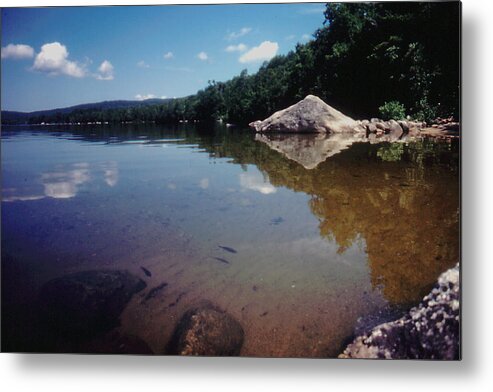 New Hampshire Metal Print featuring the photograph Bow Lake Tranquility by Ron Swonger