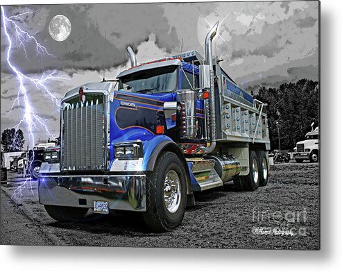 Big Rigs Metal Print featuring the photograph Bowcott Kenworth Dump Truck by Randy Harris