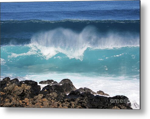 Breaking Waves Metal Print featuring the photograph Breaking Waves by Jennifer Robin