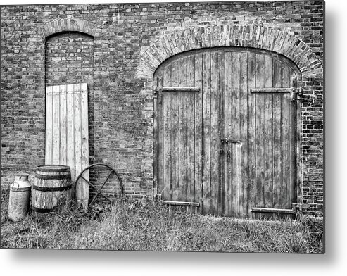 Calke Metal Print featuring the photograph Brewhouse Door by Nick Bywater