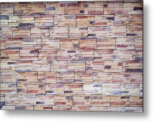 Builder Metal Print featuring the photograph Brick Tiled Wall by John Williams