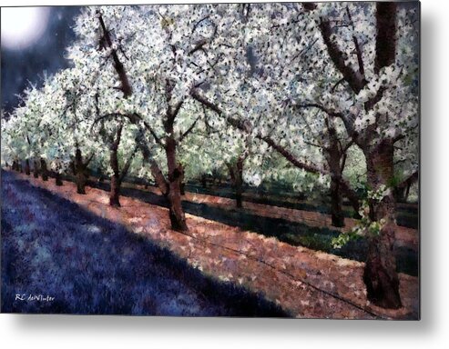 Landscape Metal Print featuring the painting Bridal Veil Trail by RC DeWinter