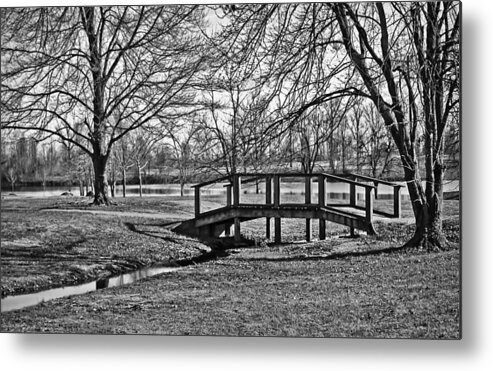 Bridge And Branches Metal Print featuring the photograph Bridge and Branches by Greg Jackson