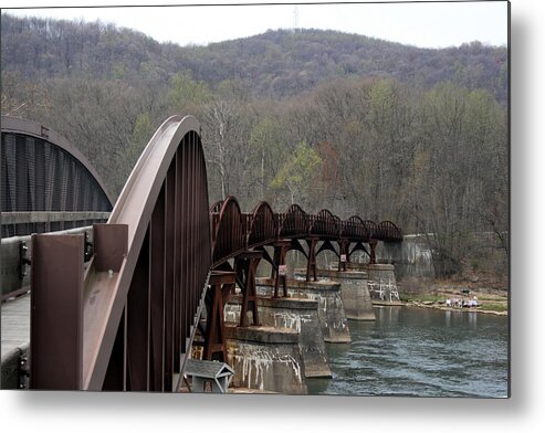 Bridge Metal Print featuring the photograph Bridge at Ohiopyle Pennsylvania by George Jones