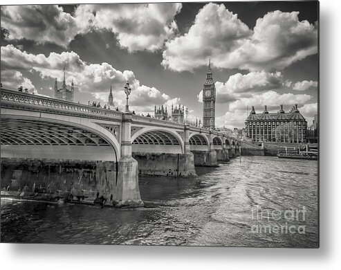 Ben Metal Print featuring the photograph Bridge over River Thames by Mariusz Talarek