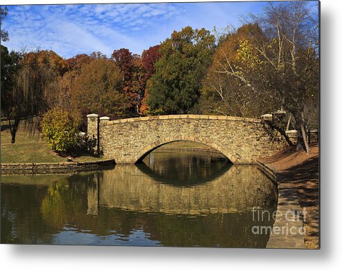 Freedom Metal Print featuring the photograph Bridge Reflection by Jill Lang