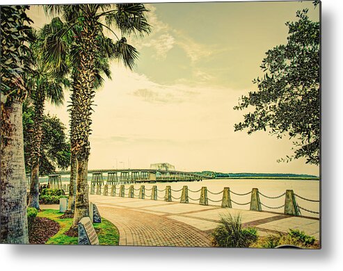 Water Metal Print featuring the photograph Bridge to Ladys Island by Ches Black