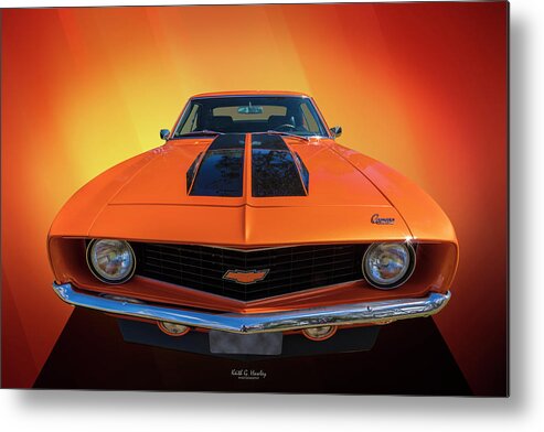 Car Metal Print featuring the photograph Bright Orange by Keith Hawley