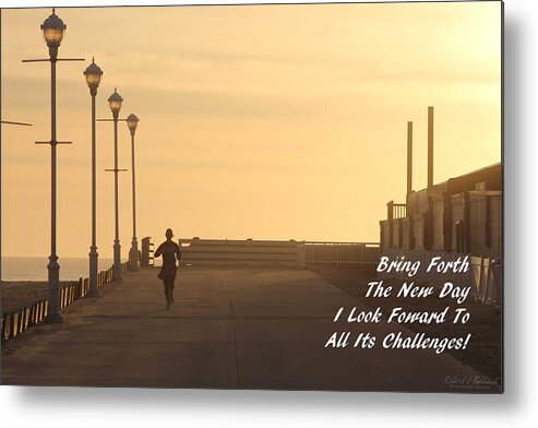 Running Metal Print featuring the photograph Bring Forth The NewDay by Robert Banach