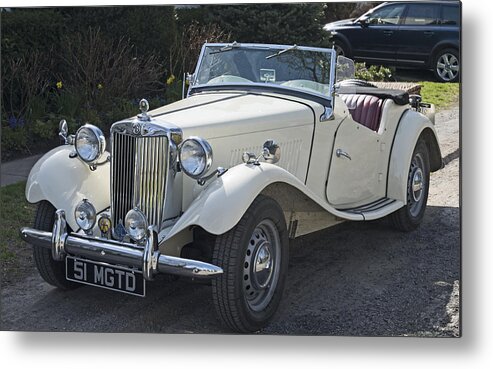 Classic Cars Metal Print featuring the photograph British MG Classic by Paul Ross