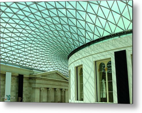 Glass Roof Metal Print featuring the photograph British Museum, London by Aashish Vaidya