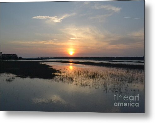 Sunset Metal Print featuring the photograph Broad Creek Sunset by Carol Bradley