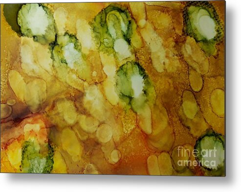 Alcohol Metal Print featuring the painting Brussel Sprouts by Terri Mills