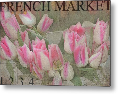 Tulips Metal Print featuring the photograph Bucketfull by Rebecca Cozart
